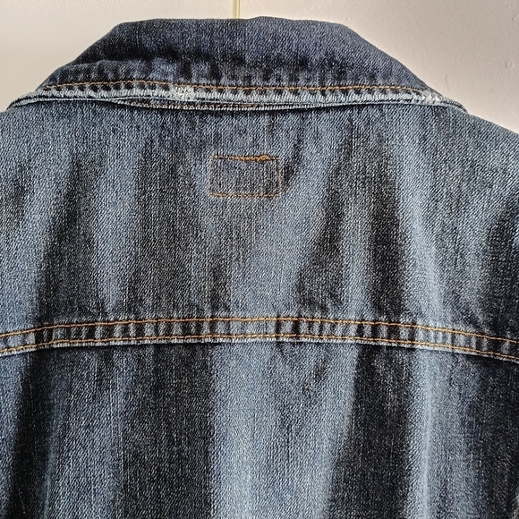 G by Guess Denim Bomber Jacket Distressed XXL - Picture 9 of 11